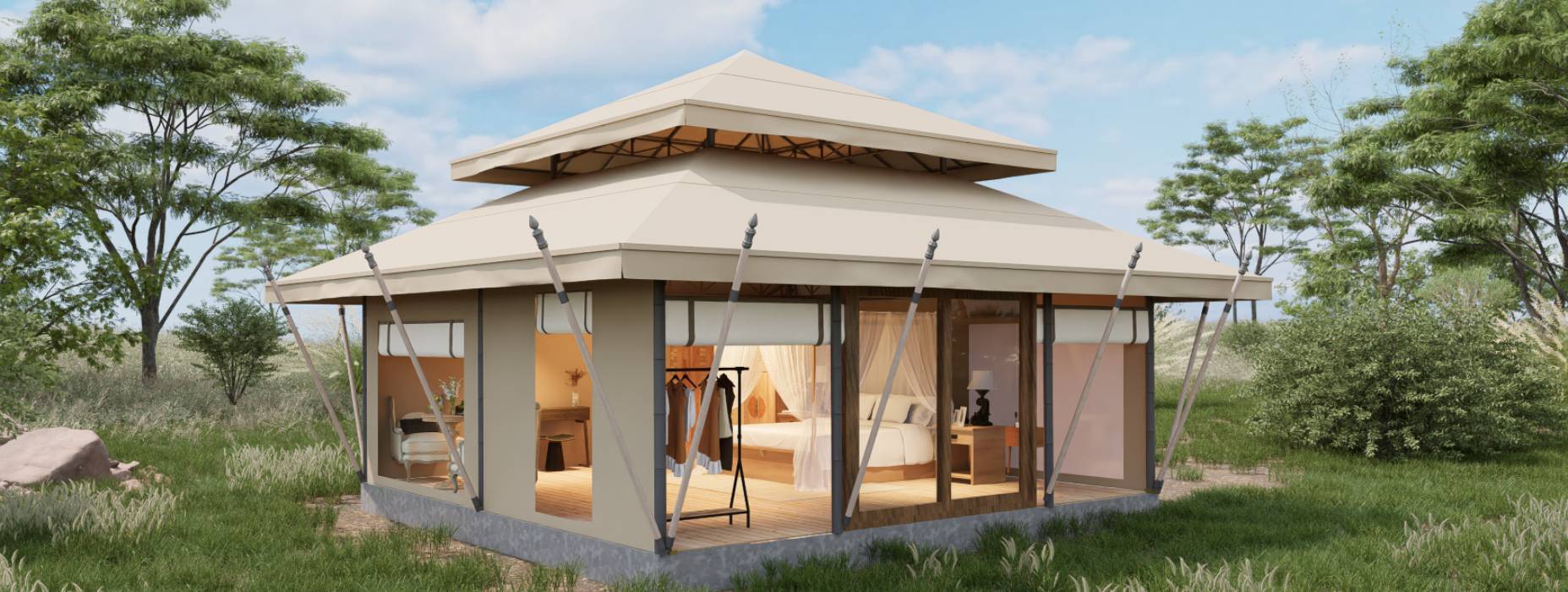 扎赉诺尔区户外野奢帐篷